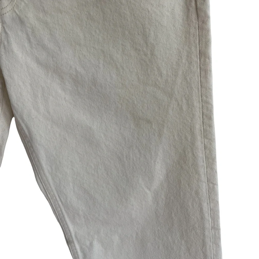 Everlane The Rigid Slouch Jean, Ecru, Size 32